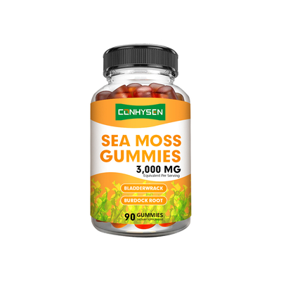 Des gommes de mousse de mer 3000mg avec du bardeaux améliorer l'immunité désintoxication OEM/ODM personnalisé