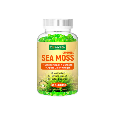 Gummies de mousse de mer au goût de pomme Détox et Nettoyage de marque personnalisée