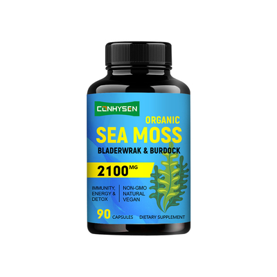 Gélules personnalisées de mousse marine 2100mg Soutien de la fonction thyroïdienne Direct usine