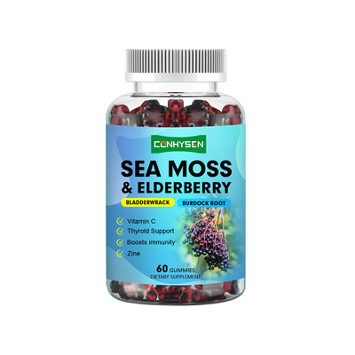 Vente en gros d'usine de gummies de mousse marine pour la peau, les cheveux, les ongles et la santé