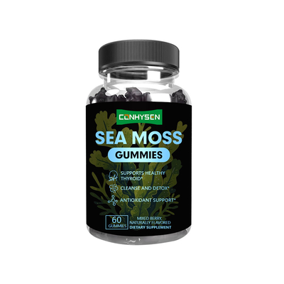 Personnalisation d'usine de gummies de bardane et de mousse marine pour stimuler une thyroïde saine