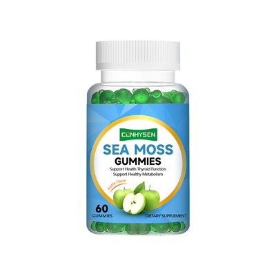 Gélifiés personnalisés de mousse marine en gros, goût pomme, pour soutenir un métabolisme sain