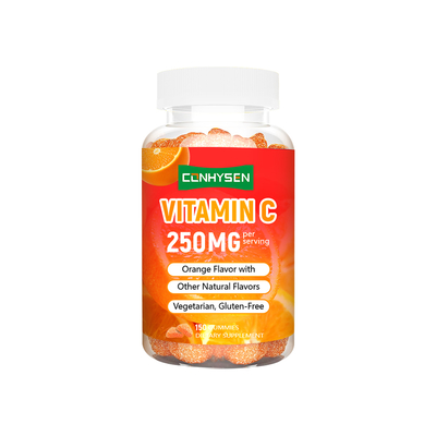 Gummies de vitamine C personnalisées du fabricant, 250mg, pour le soutien du système immunitaire