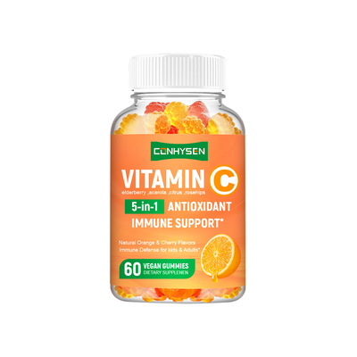 Fournisseur de gummies de vitamine C en gros 5-en-1 pour la santé cardiaque
