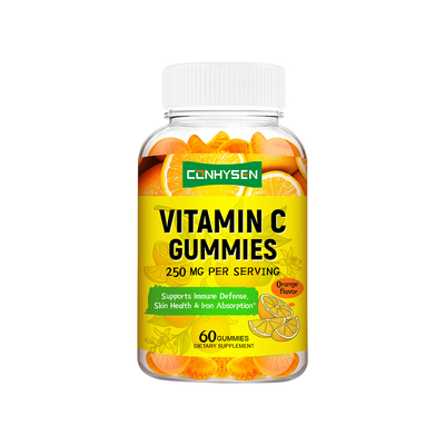 Gélifiés à la vitamine C de marque personnalisée 60 gélifiés pour le soutien anti-inflammatoire Fournisseur