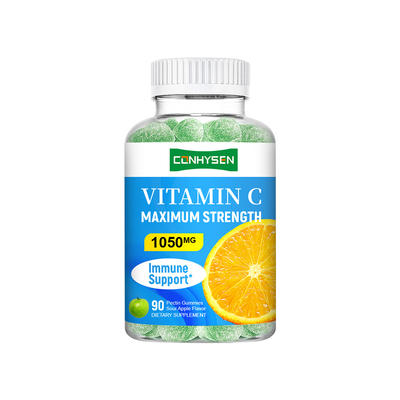 Prix en gros 1050mg Vitamine C gommes Augmenter les cheveux sains Peau ongles ODM