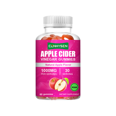 Étiquette personnalisée gomme à base de vinaigre de cidre de pomme 1000 mg