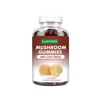 Vente en gros d'oursons gélifiés aux champignons avec soutien immunitaire au crinière de lion