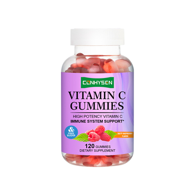 Arôme de framboise puissant antioxydant Vitamine C gomme OEM/ODM personnalisée