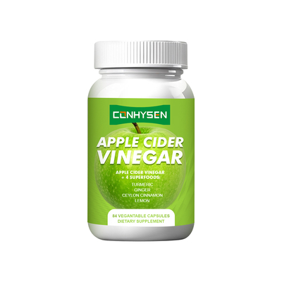 Fourniture d'usine de gélules de vinaigre de cidre de pomme pour améliorer la glycémie et la santé des voies urinaires