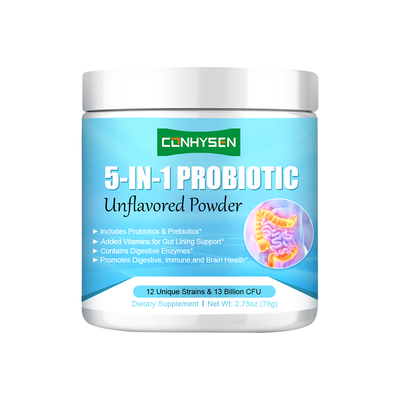 Poudre de probiotiques 5-en-1 pour favoriser la santé immunitaire et digestive - Fabrication sur mesure