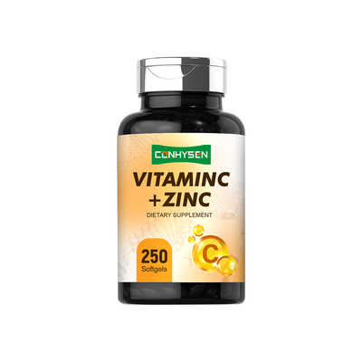 Vitamine C Gels souples avec zinc Prix en gros Antioxydant Support personnalisé