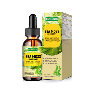 5000 mg de gouttes liquides de mousse de mer OEM/ODM Soutien à l'immunité antioxydant personnalisé