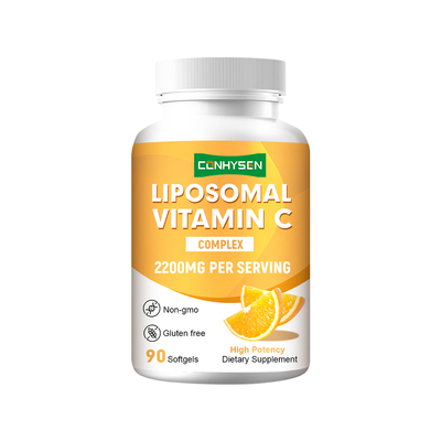 Fournisseur de gélules molles de vitamine C liposomale Personnaliser Renforcer l'immunité Antioxydant