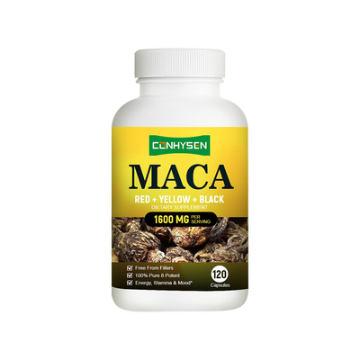 Augmentation de prix de gros des gélules de maca personnalisées 1600mg pour l'énergie et l'endurance