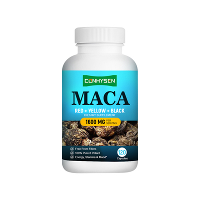Augmenter l'immunité réguler l'humeur 100% Pure Maca Capsules Supplément Fabricant