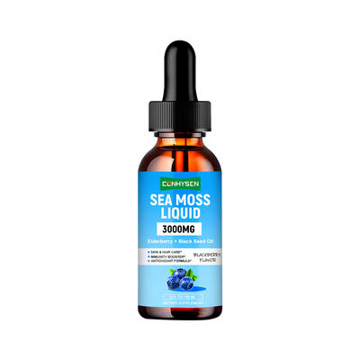Fabricant d'usine de soins de la peau et des cheveux, gouttes liquides de mousse marine 3000mg