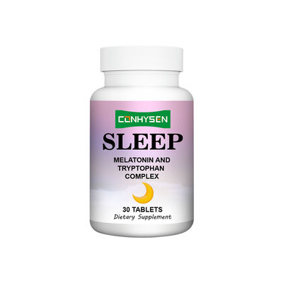 Comprimés de complexe mélatonine tryptophane, aide naturelle au sommeil, sommeil réparateur, prix de gros
