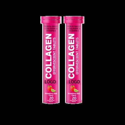 Les comprimés effervescents de collagène à la vente en gros soutiennent une peau lisse